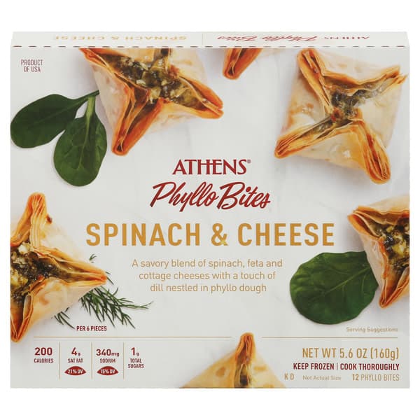 Athens Phyllo Bites, Spinach & Cheese