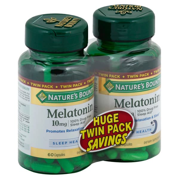Natures Bounty Melatonin Capsules Twin