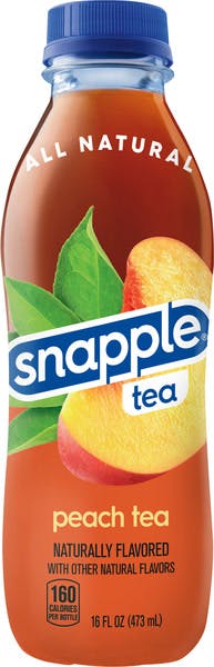 Snapple Peach Iced Tea, Drink Glass