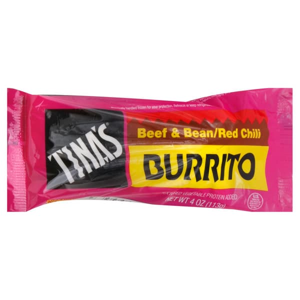Tina'S Burritos Beef & Bean Red Chili