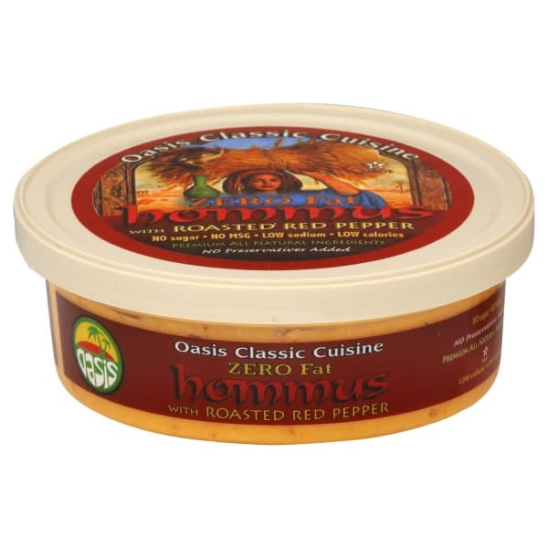 Oasis Hommus With Roasted Red Pepper