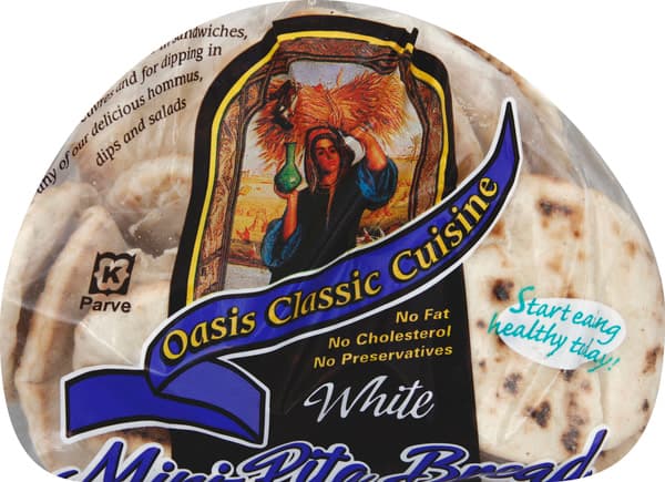 Oasis Pita Bread White Mini