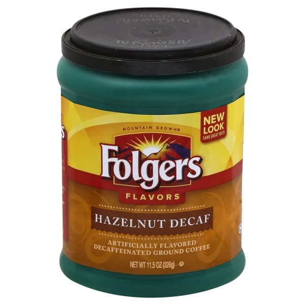 Folgers Hazelnut Decaf Ground Coffee