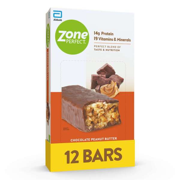 Zone Perfect Zoneperfect Nutrition Bar Chocolate Peanut Butter 12
