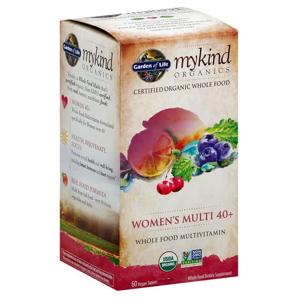 Garden Of Life Mykind Organics Multivitamin, Whole Food, Women'S Multi 40+