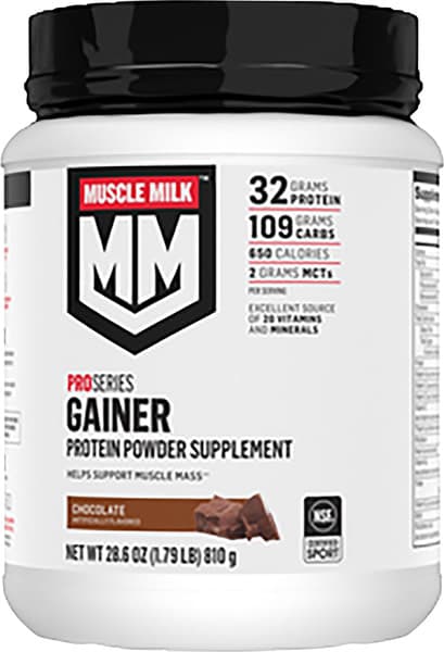 Muscle Milk Gainer High Protein Gainer Powder Supplement Chocolate Artificially Flavored