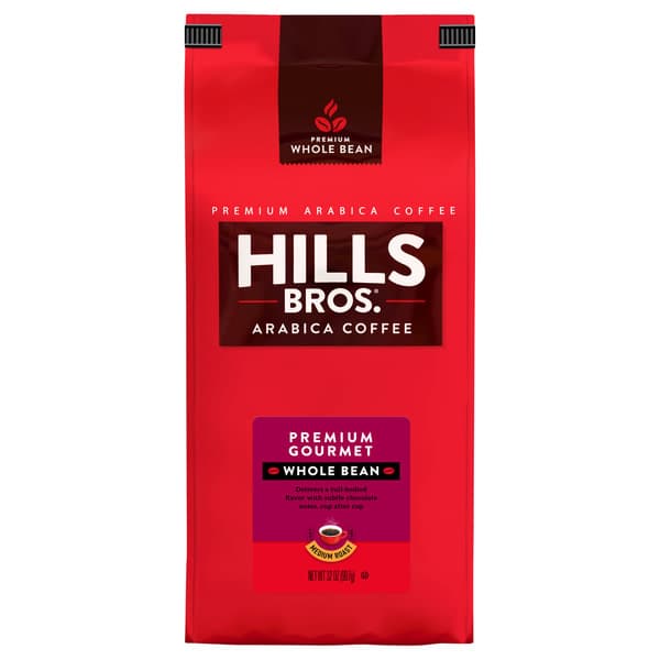 Hills Bros Coffee Premium 100% Arabica Whole Bean Premium Blend