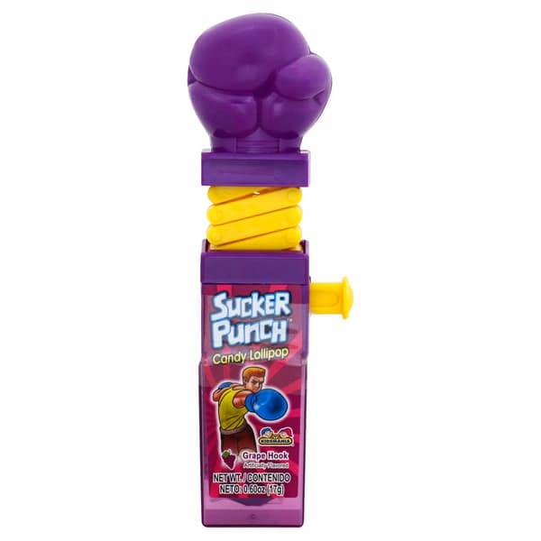 Kidsmania Candy Lollipop Sucker Punch Grape Hook