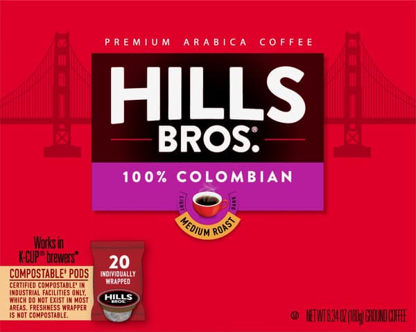 Hills Bros Coffee Premium 100% Arabica Medium Roast