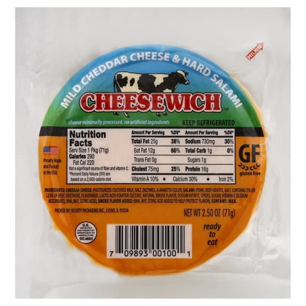 Cheesewich Cheese & Hard Salami