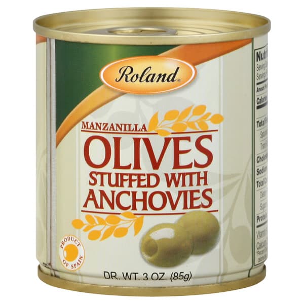 Roland Olives, Manzanilla, Stuffed With Anchovies