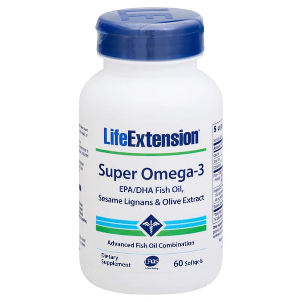 Life Extension Super Omega-3 Advanced Fish Oil Combination Softgels