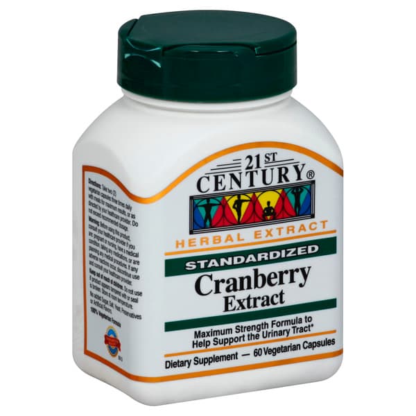 21St Century Cranberry Extract Standardized Vegetarian Capsules
