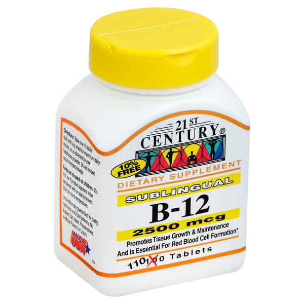 21St Century Vitamin B-12 Sublingual 2500 Mcg