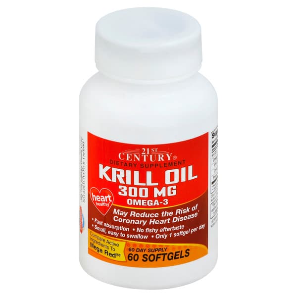 21St Century Krill Oil Softgels
