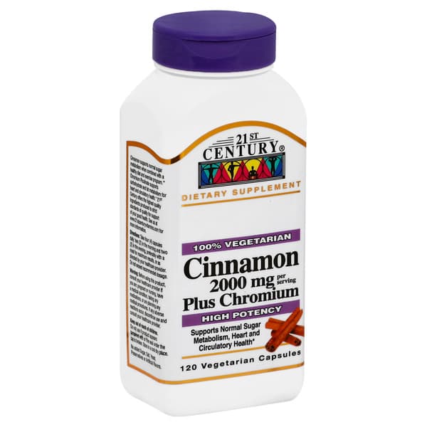 21St Century Cinnamon Plus Chromium High Potency