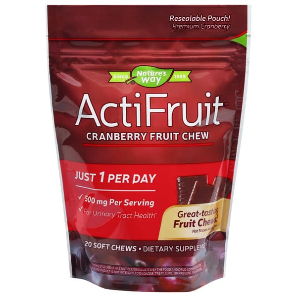 Actifruit Cranberry Supplement Soft Chews