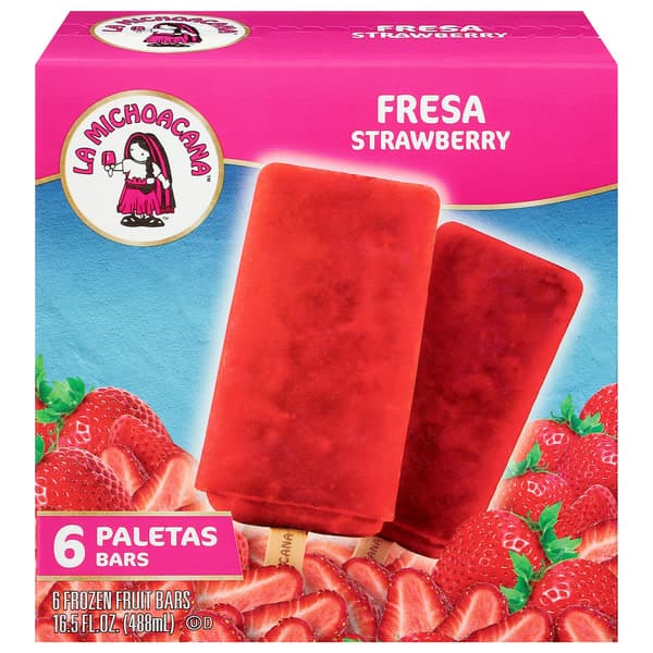 Helados Mexico Strawberry  Fruit Bars