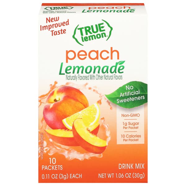 True Lemon Drink Mix, Peach Lemonade