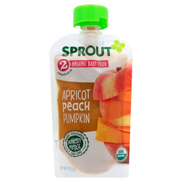 Sprout Baby Food Organic Apricot Peach Pumpkin 2 (6 Months & Up