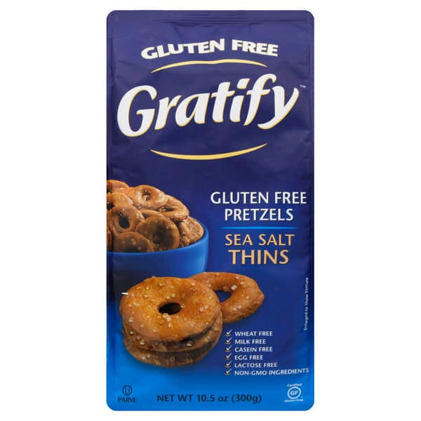 Gratify Pretzels Gluten Free Sea Salt Thins
