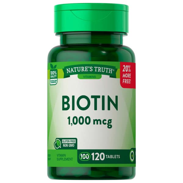 Natures Truth Biotin 1000 Mcg Tablets Natural Berry Flavor
