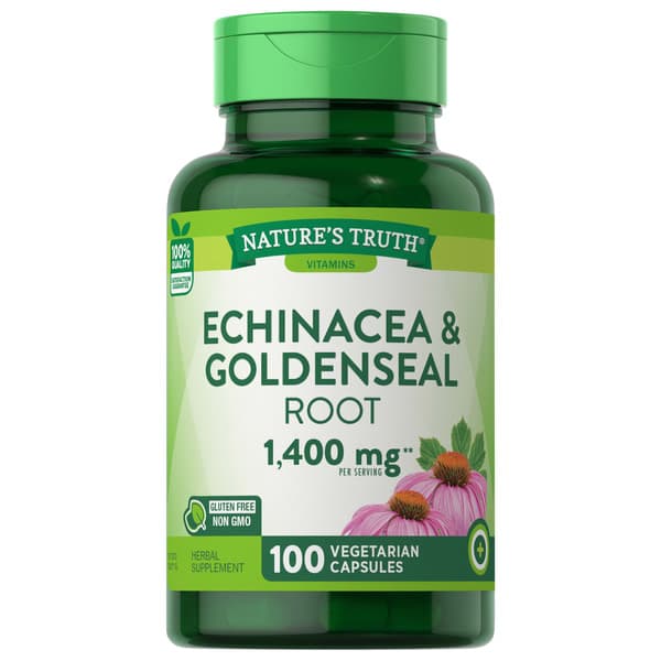 Natures Truth Echinacea & Goldenseal Root Quick Release Capsules