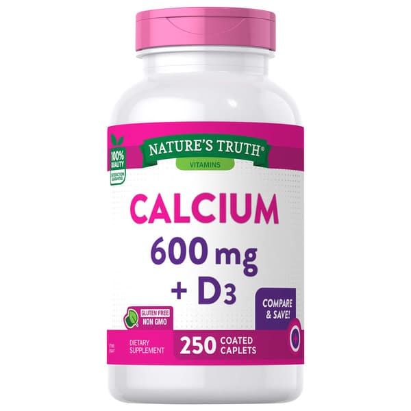 Natures Truth Calcium + D3 Coated Caplets