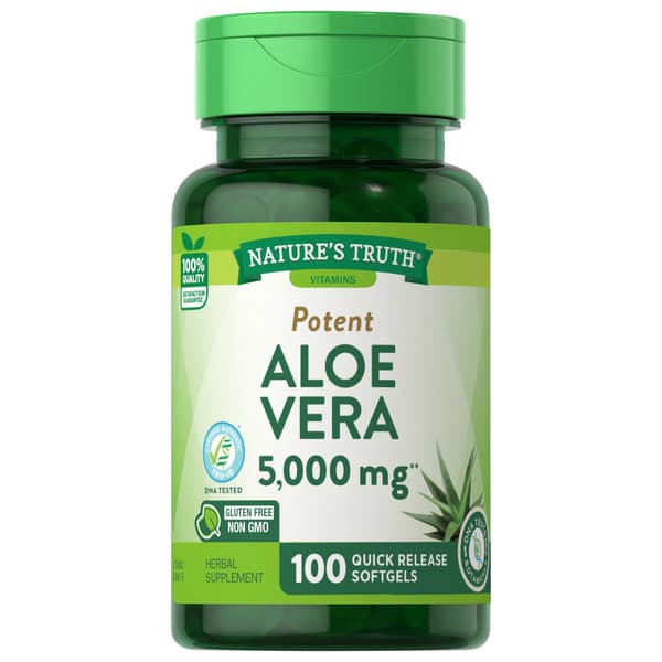 Natures Truth Aloe Vera Potent Quick Release Softgels