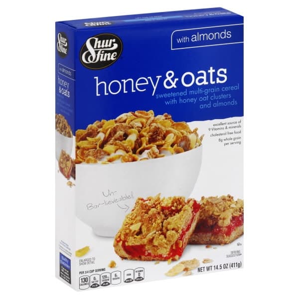 Shurfine Cereal Honey & Oats With Almonds