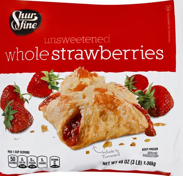 Shurfine Strawberries Whole Unsweetened