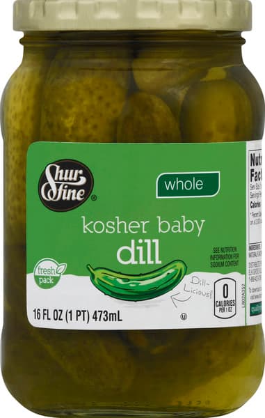 Shurfine Pickles Kosher Dill Baby Whole