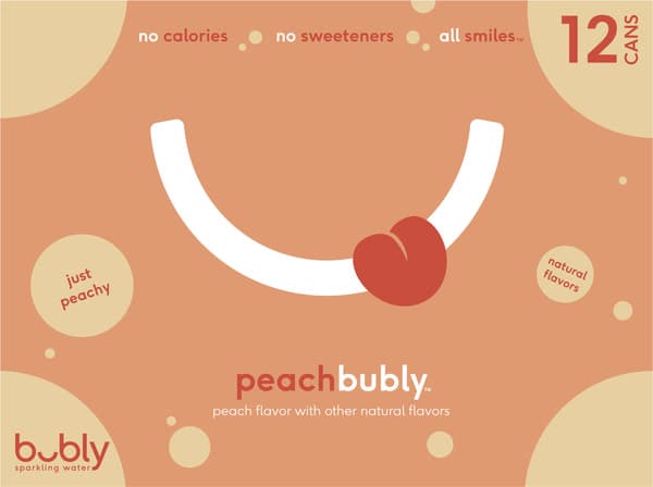 Bubly Peach Sparkling Water