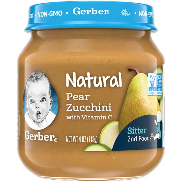 Gerber Sitter 2Nd Foods Natural Pear Zucchini