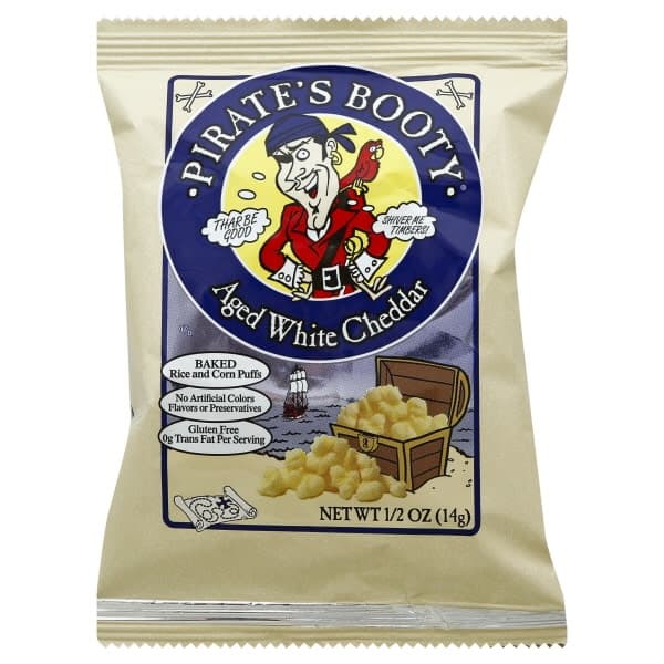 Pirate'S Booty Aged White Cheddar Rice & Corn Puffs