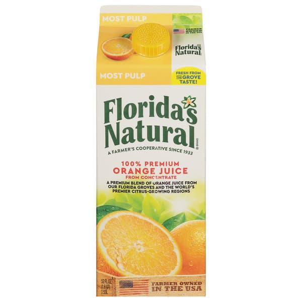 Florida'S Natural Most Pulp Orange Juice