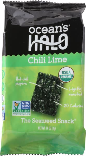 Ocean'S Halo Chili Lime Seaweed Snack
