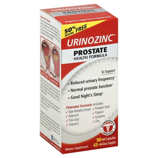 Urinozinc Prostate Health Formula Capsules