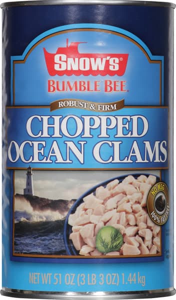 Snow'S Chopped Robust & Firm Ocean Clams