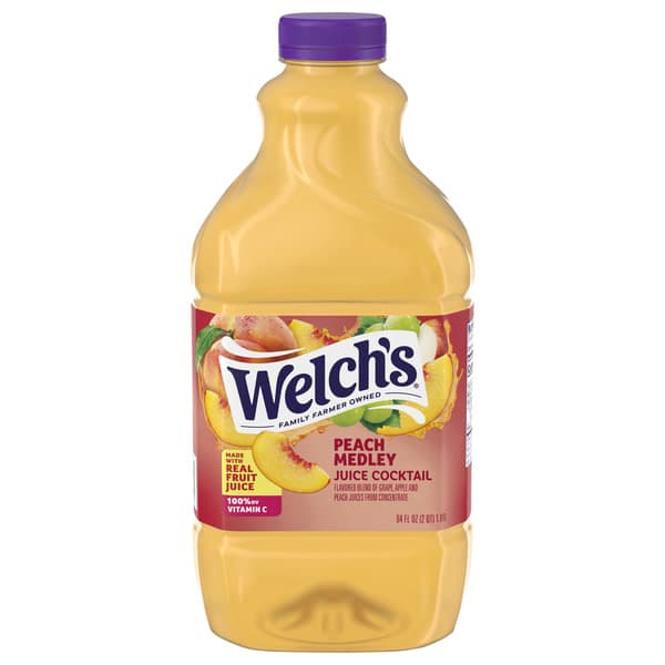 Welch'S Peach Medley Juice Cocktail, Oz