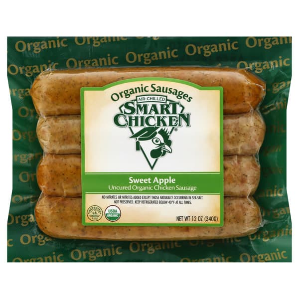 Smart Chicken Chicken Sausage Organic Sweet Apple Uncured