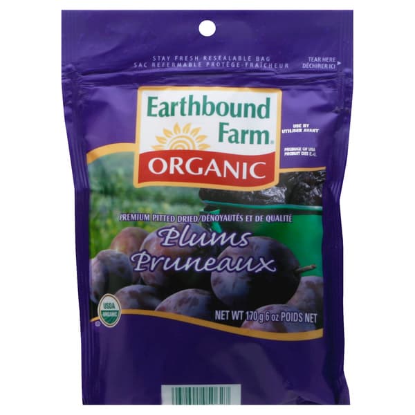 Earthbound Farm Plums Premium Pitted Dried