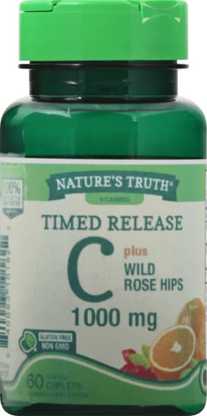 Natures Truth Timed Release Plus Wild Rose Hips Coated Caplets Vitamin