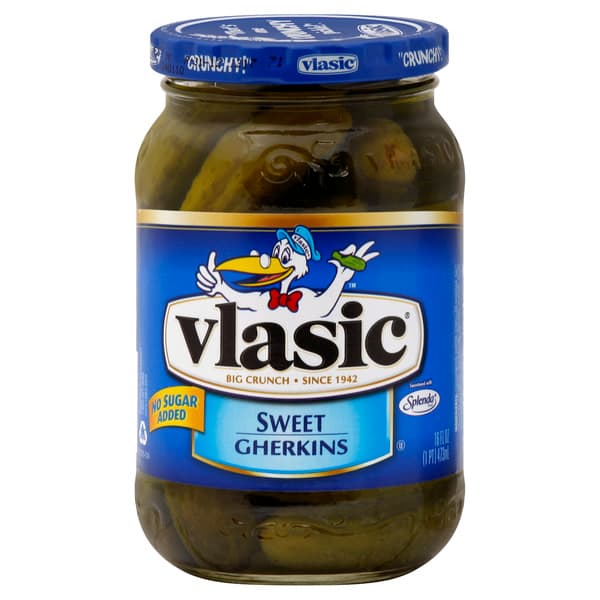 Vlasic No Sugar Added Sweet Gherkin Pickles