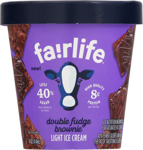 Is it Dairy Free? Fairlife Double Fudge Brownie Light Ice Cream