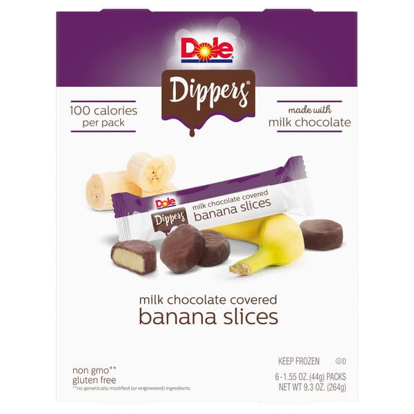 Dole Dippers Milk Chocolate Covered Banana Slices 