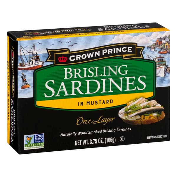 Crown Prince One Layer In Mustard Brisling Sardines
