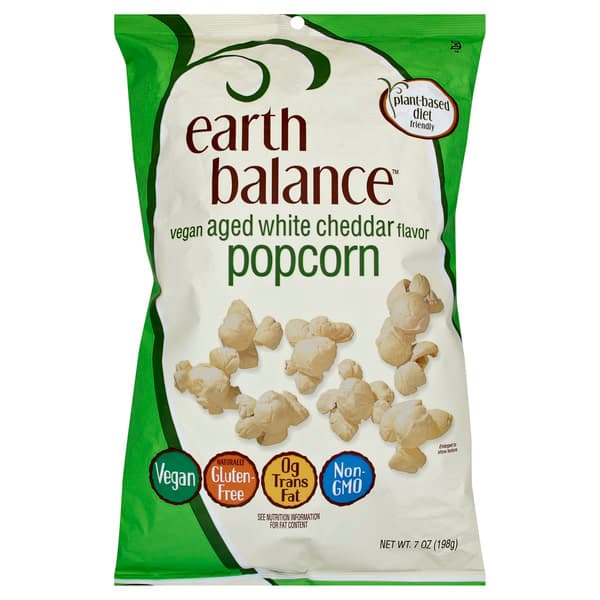 Earth Balance Popcorn Vegan Aged White Cheddar Flavor