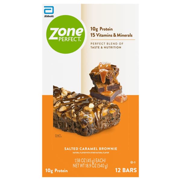 Zone Perfect Zoneperfect Protein Bar Salted Caramel Brownie Bars Bars