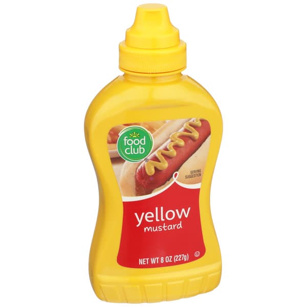 Food Club , 100% Natural Yellow Mustard